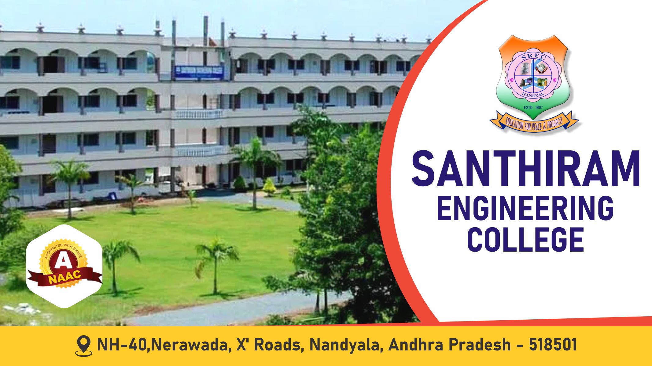 Out Side View of Santhiram Engineering College